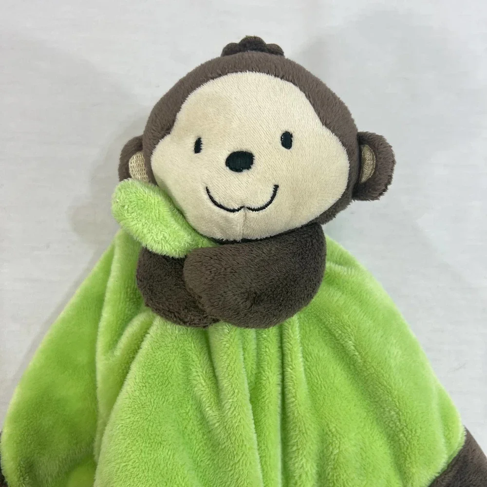 Carter’s Monkey Baby Lovey Boys Girls‎ Security Blanket Brown Green 13